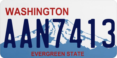 WA license plate AAN7413