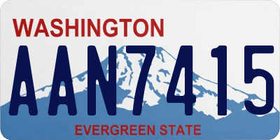 WA license plate AAN7415