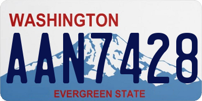 WA license plate AAN7428