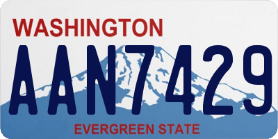 WA license plate AAN7429