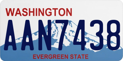 WA license plate AAN7438