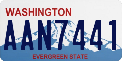 WA license plate AAN7441