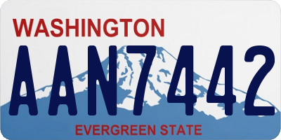 WA license plate AAN7442