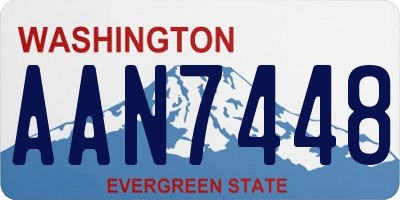 WA license plate AAN7448