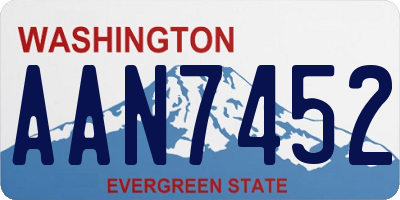 WA license plate AAN7452