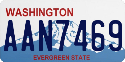 WA license plate AAN7469