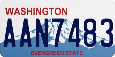 WA license plate AAN7483