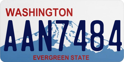 WA license plate AAN7484