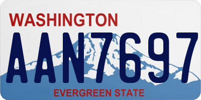 WA license plate AAN7697