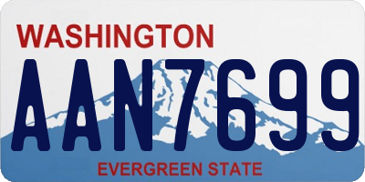 WA license plate AAN7699