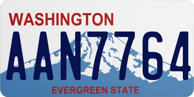 WA license plate AAN7764