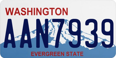 WA license plate AAN7939
