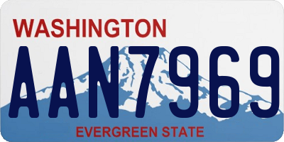 WA license plate AAN7969