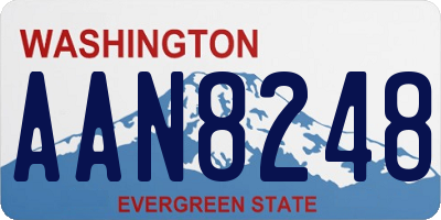 WA license plate AAN8248