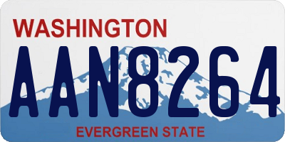 WA license plate AAN8264