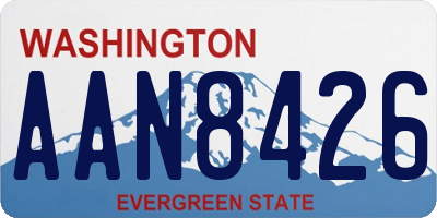 WA license plate AAN8426
