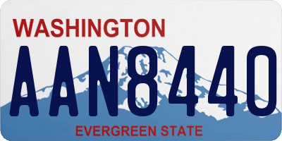 WA license plate AAN8440