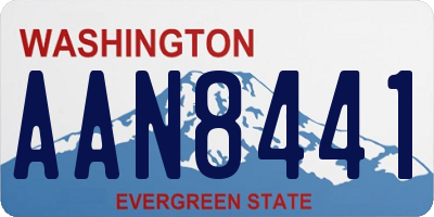 WA license plate AAN8441