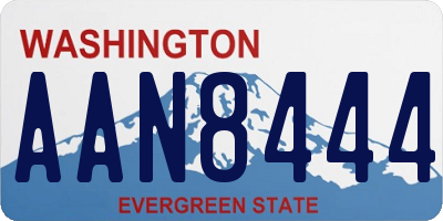 WA license plate AAN8444