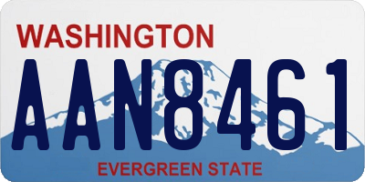 WA license plate AAN8461