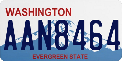 WA license plate AAN8464