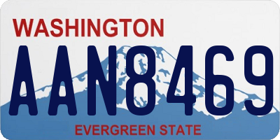WA license plate AAN8469