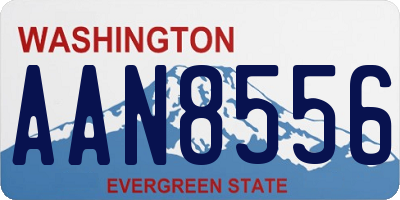 WA license plate AAN8556