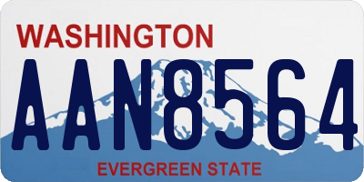 WA license plate AAN8564