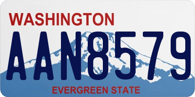 WA license plate AAN8579