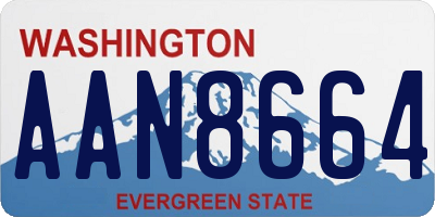 WA license plate AAN8664