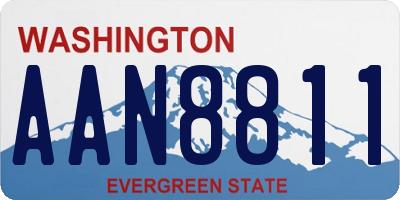WA license plate AAN8811