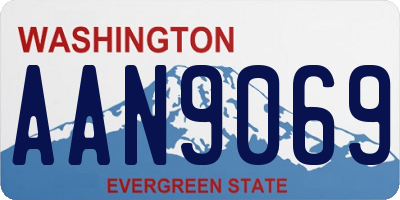 WA license plate AAN9069