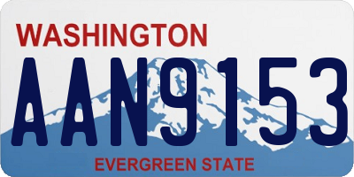 WA license plate AAN9153