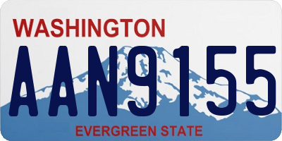 WA license plate AAN9155