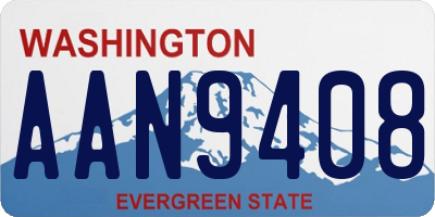 WA license plate AAN9408