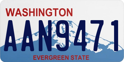 WA license plate AAN9471