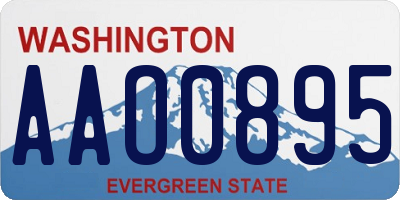 WA license plate AAO0895