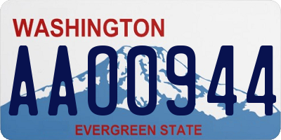 WA license plate AAO0944
