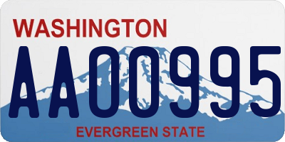 WA license plate AAO0995