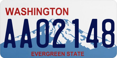 WA license plate AAO2148
