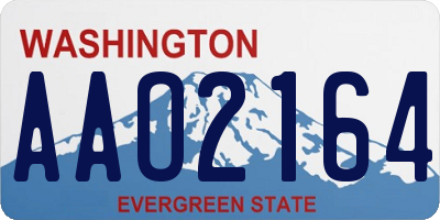 WA license plate AAO2164