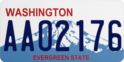 WA license plate AAO2176