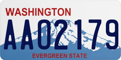 WA license plate AAO2179