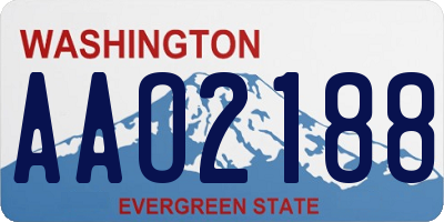 WA license plate AAO2188