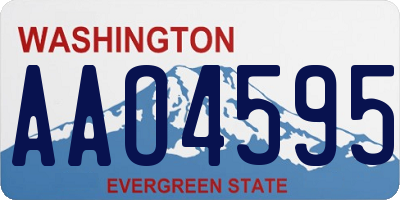 WA license plate AAO4595
