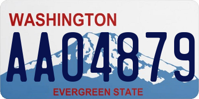 WA license plate AAO4879