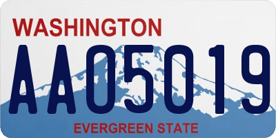 WA license plate AAO5019