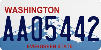 WA license plate AAO5442