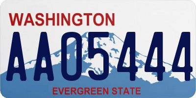 WA license plate AAO5444