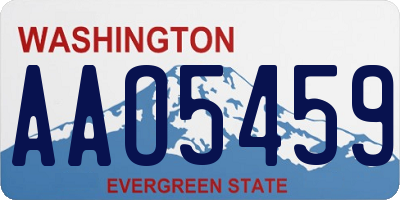 WA license plate AAO5459